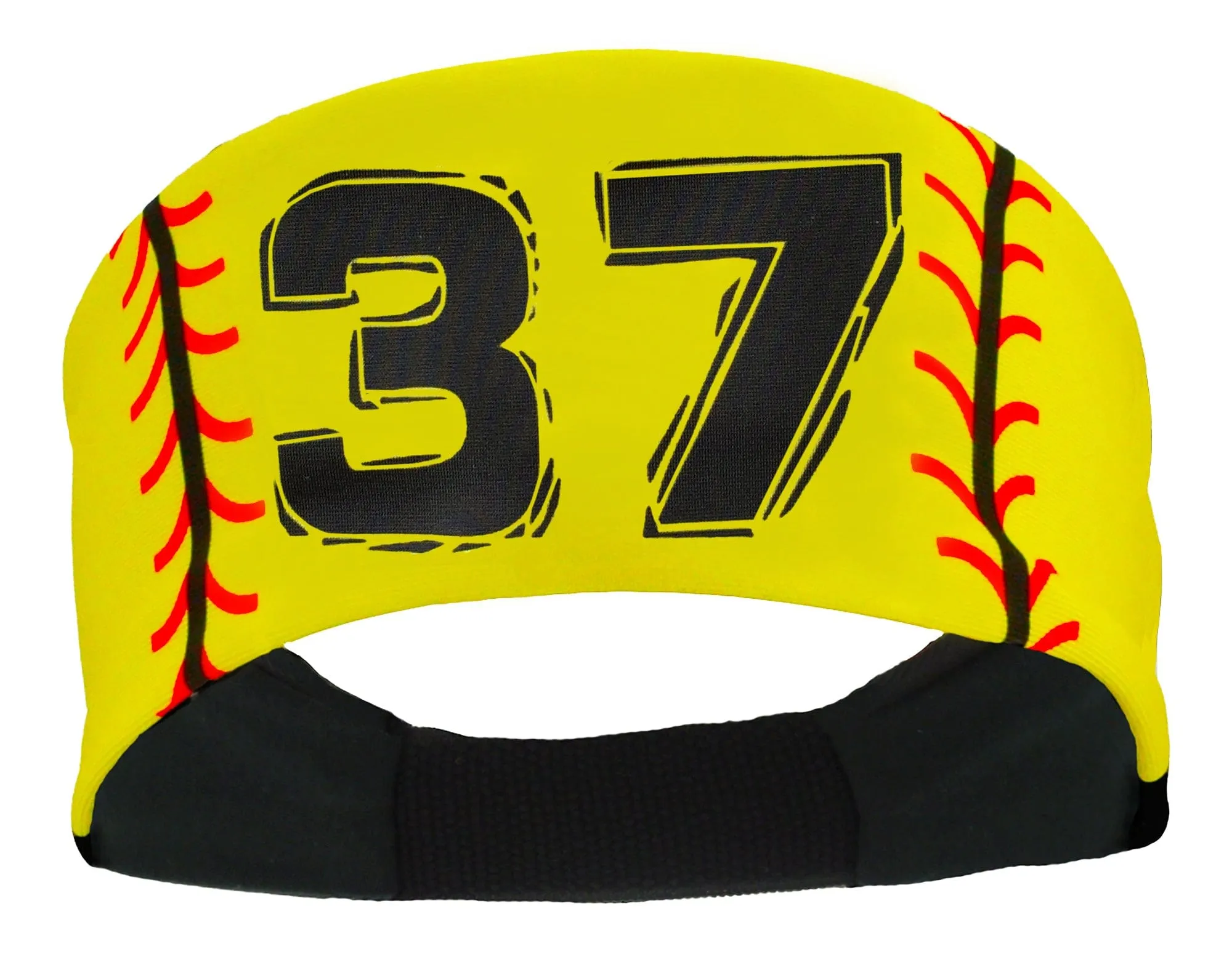 Player ID Softball Stitch Headband (numbers 00-39)