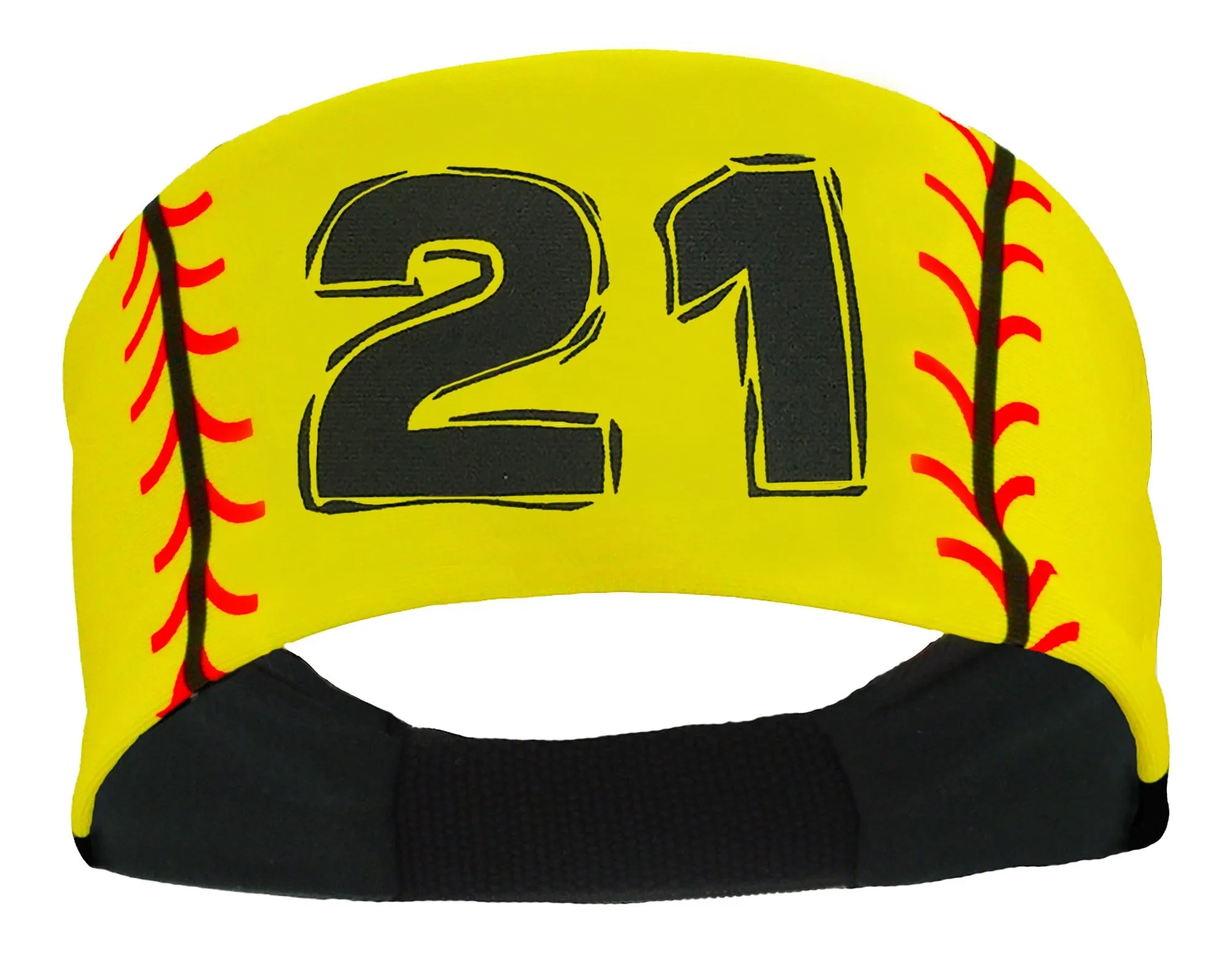 Player ID Softball Stitch Headband (numbers 00-39)