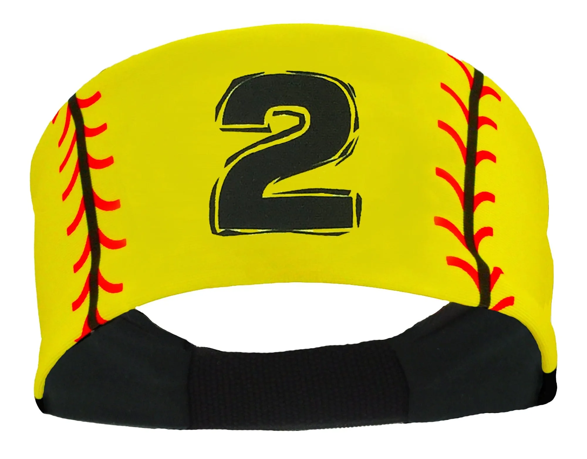 Player ID Softball Stitch Headband (numbers 00-39)