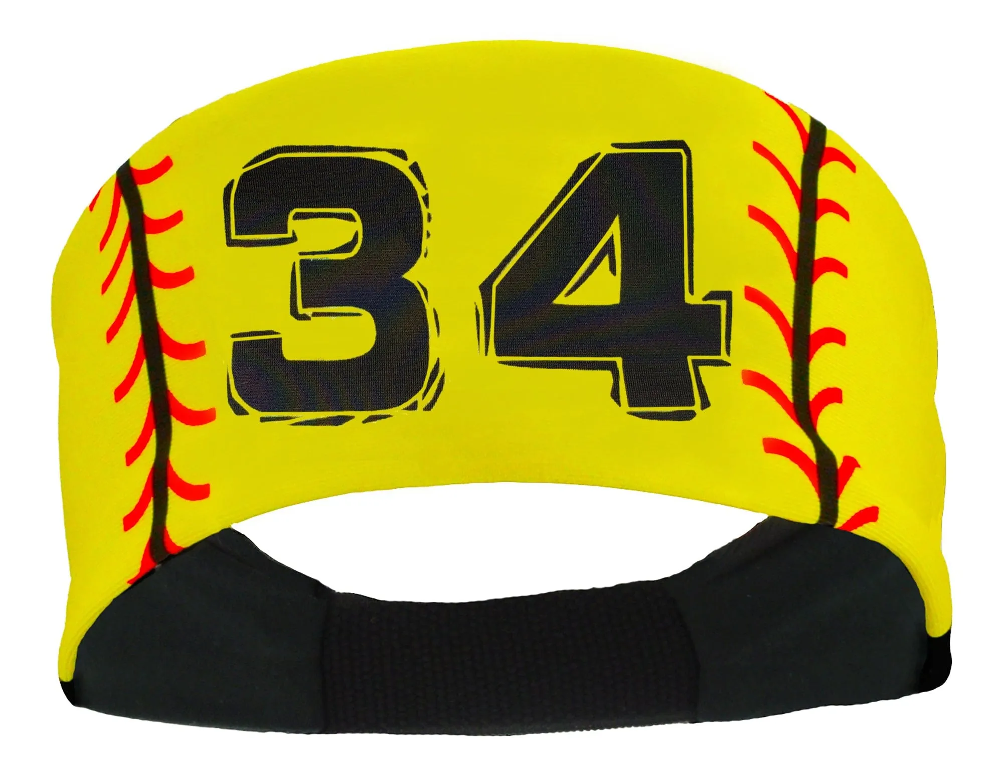 Player ID Softball Stitch Headband (numbers 00-39)