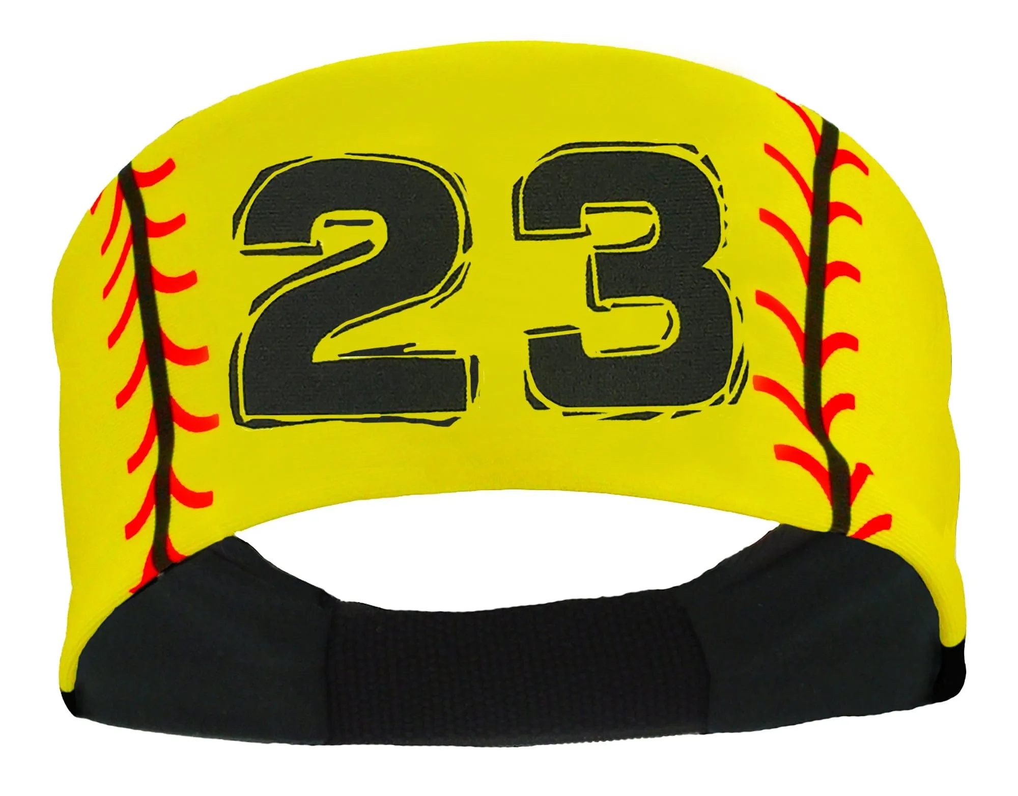 Player ID Softball Stitch Headband (numbers 00-39)