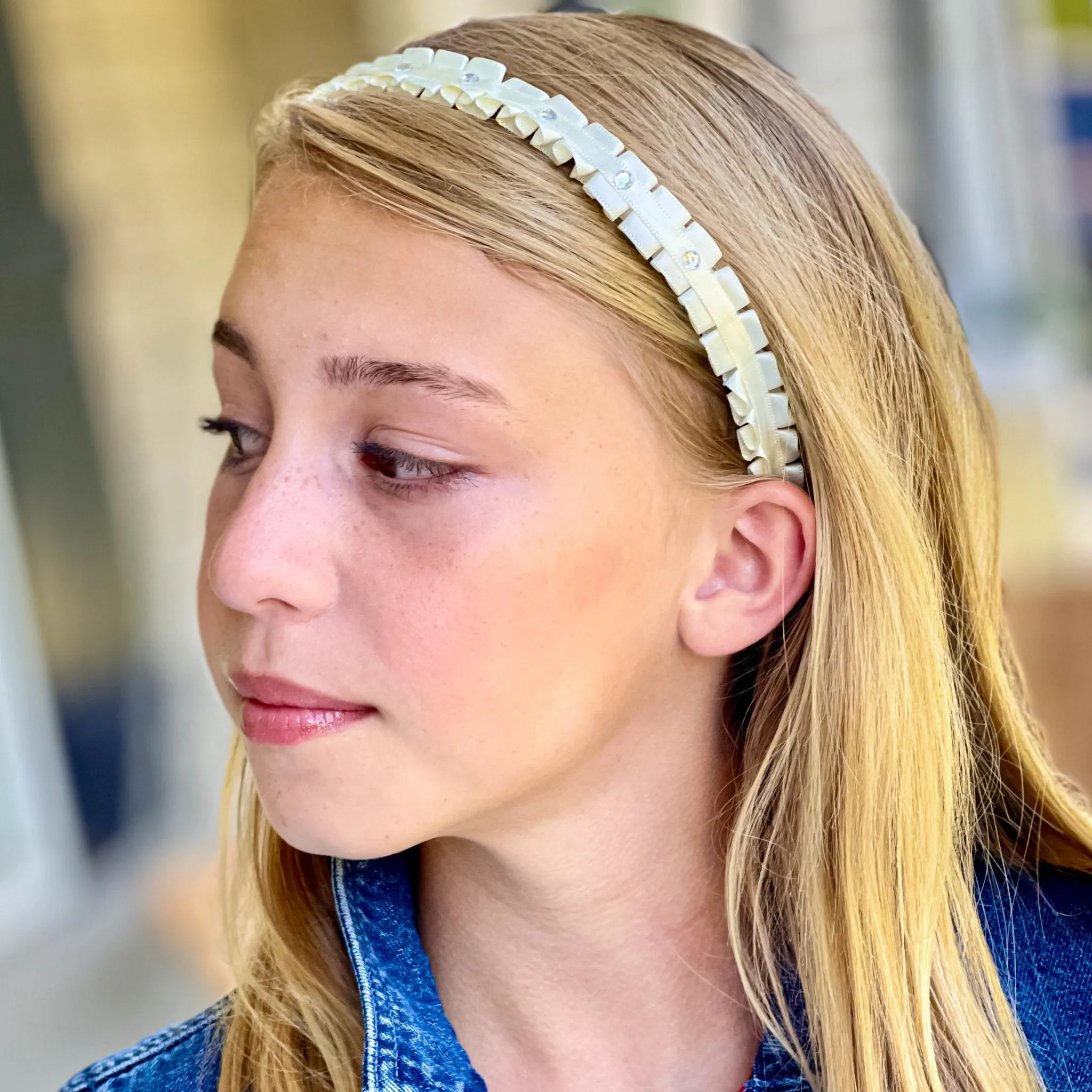 Pleated Rhinestone Headbands - 3 Pack