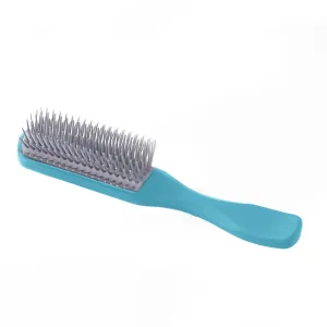 Rey Naturals Hair Styling Brush | Strong & Flexible Bristles | Hair Comb | Hair Brush for Women & Men | Hair Care (Blue) (Small Size)