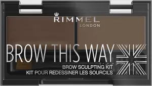 Rimmel London Eyebrow Powder Sculpting Kit 002 Medium Brown