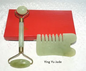 Sale- Ying Yu Jade Special: Jade Roller and Jade Gua Sha Tool #10