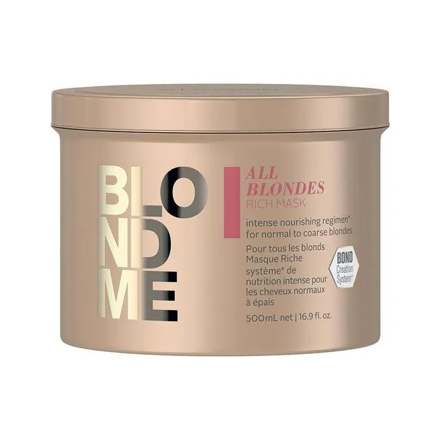 Schwarzkopf BLONDME RICH MASK 500ml