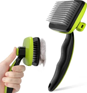 Self-Cleaning Slicker Brush