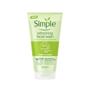 Simple Kind To Skin Refreshing Facial Wash Gel with Vitamin B5 & E 150ml