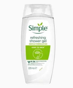 Simple  Kind To Skin Refreshing Shower Gel With Cucumber Extract