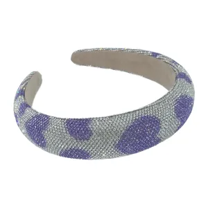 Sparkly Headband - Lavender Hearts