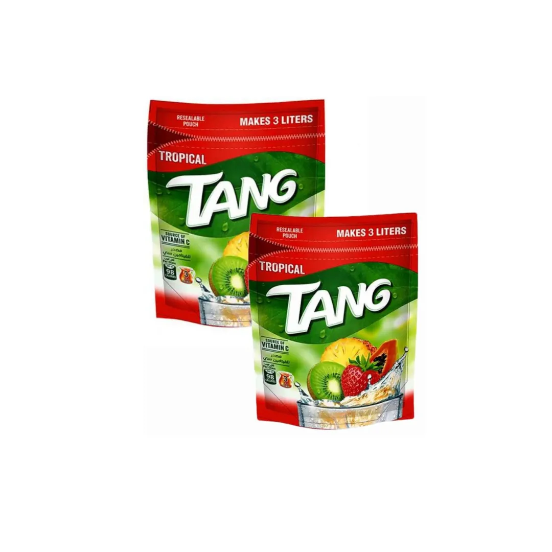 TANG Tropical Pouch 375g (Pack of 2) – Tropical Drink Powder with Vitamin C