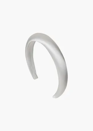 Tori Headband in Satin -- Cream