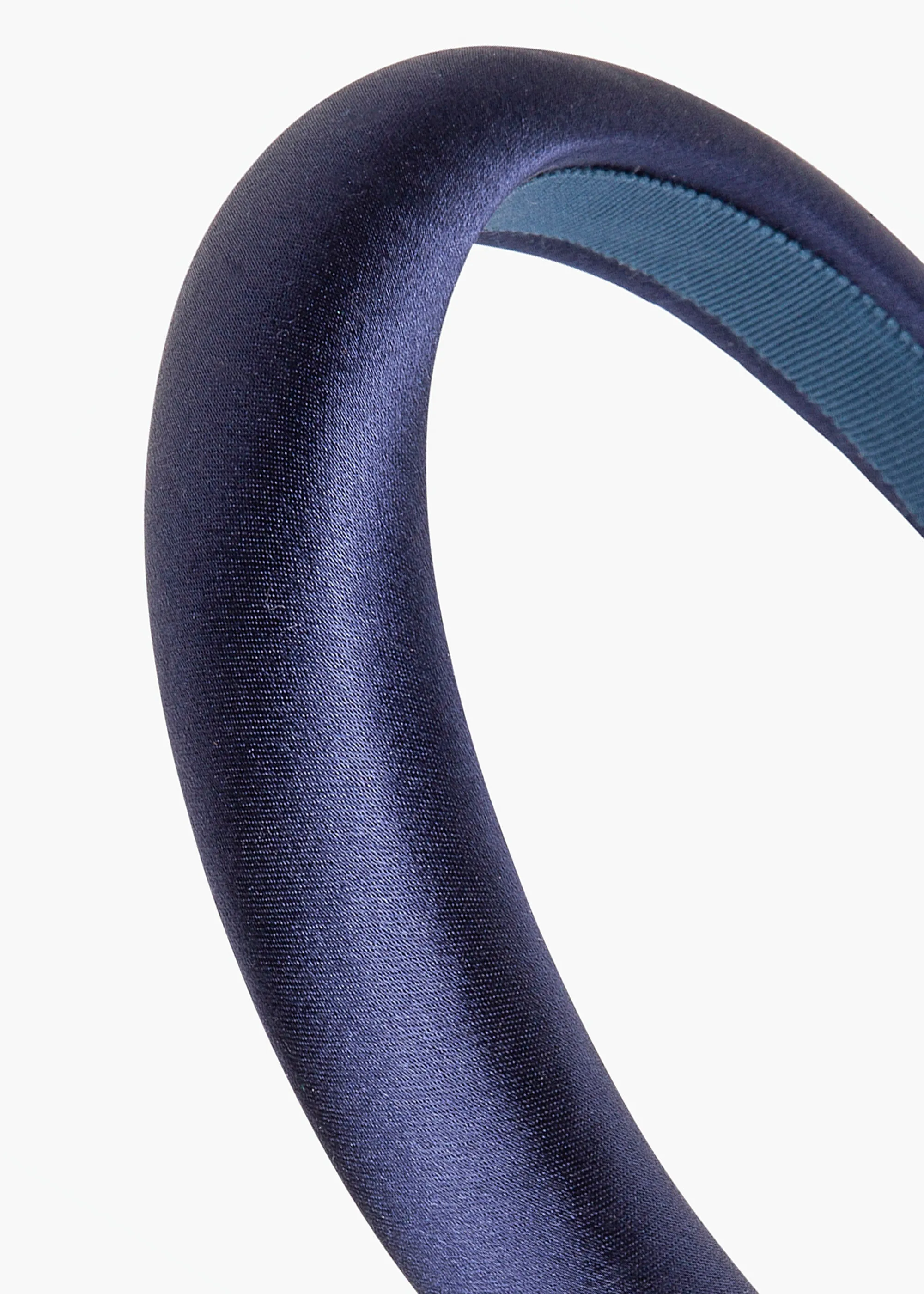 Tori Headband in Satin -- Navy