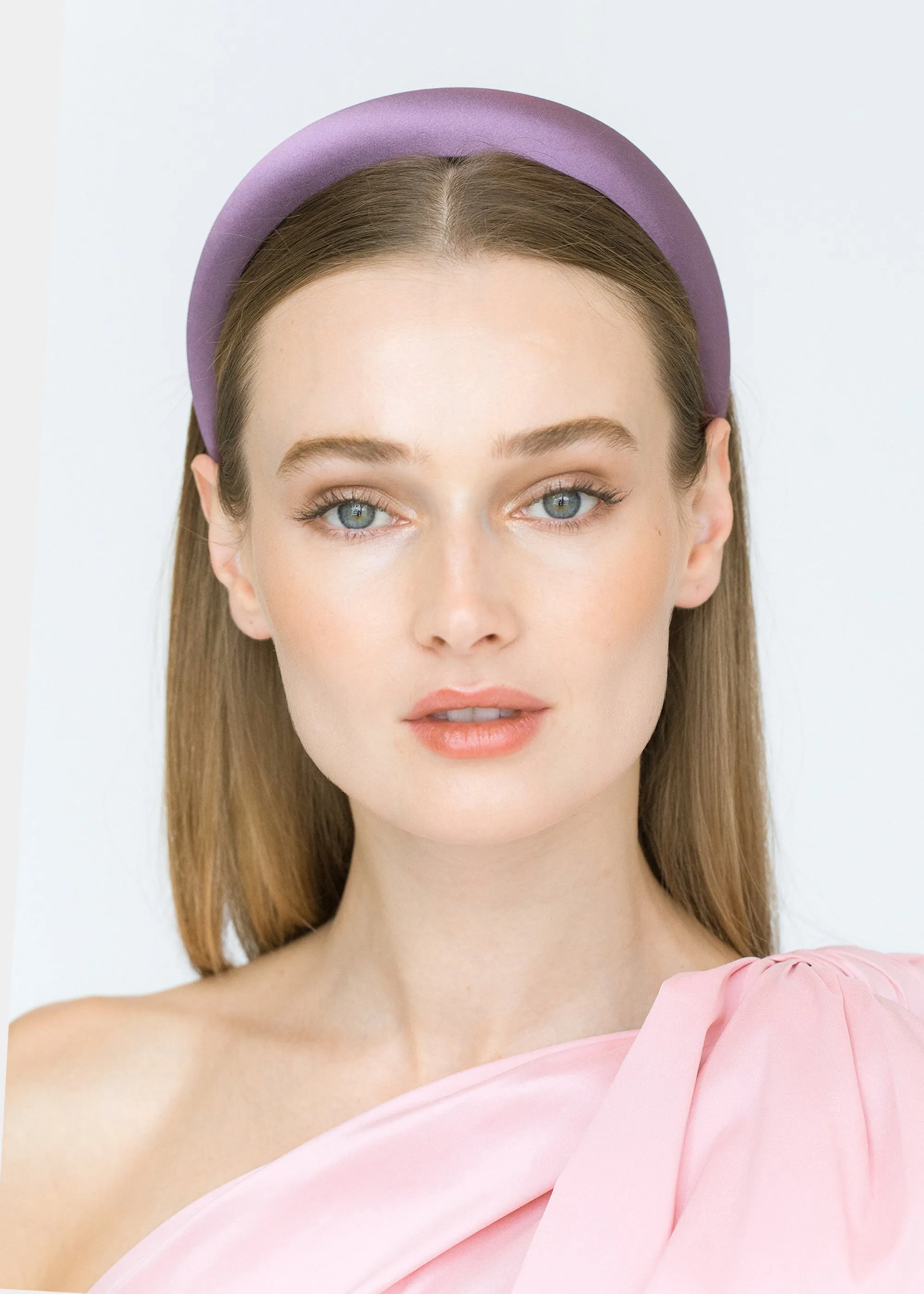 Tori Headband in Satin -- Wisteria