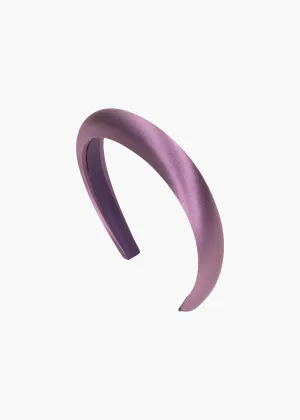 Tori Headband in Satin -- Wisteria