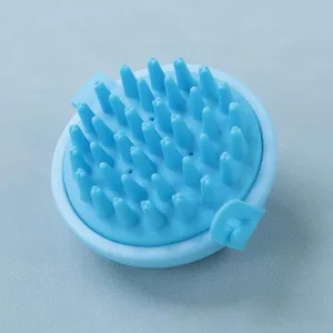 Umai Head Scalp Massager Shampoo Brush/Comb | Hair Massager for Hair Growth | Scalp Exfoliator for Dandruff Removal | Wet and Dry Haircare | Long and Soft Silicon Bristles | Blue