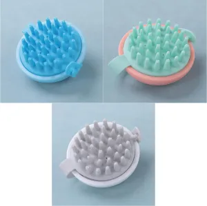 Umai Head Scalp Massager Shampoo Brush/Comb | Hair Massager for Hair Growth | Scalp Exfoliator for Dandruff Removal | Wet and Dry Haircare | Long and Soft Silicon Bristles (Pink-Blue-White,Pack of 3)